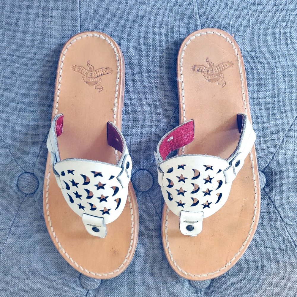 Freebird by Steven Vallarta White Sandals